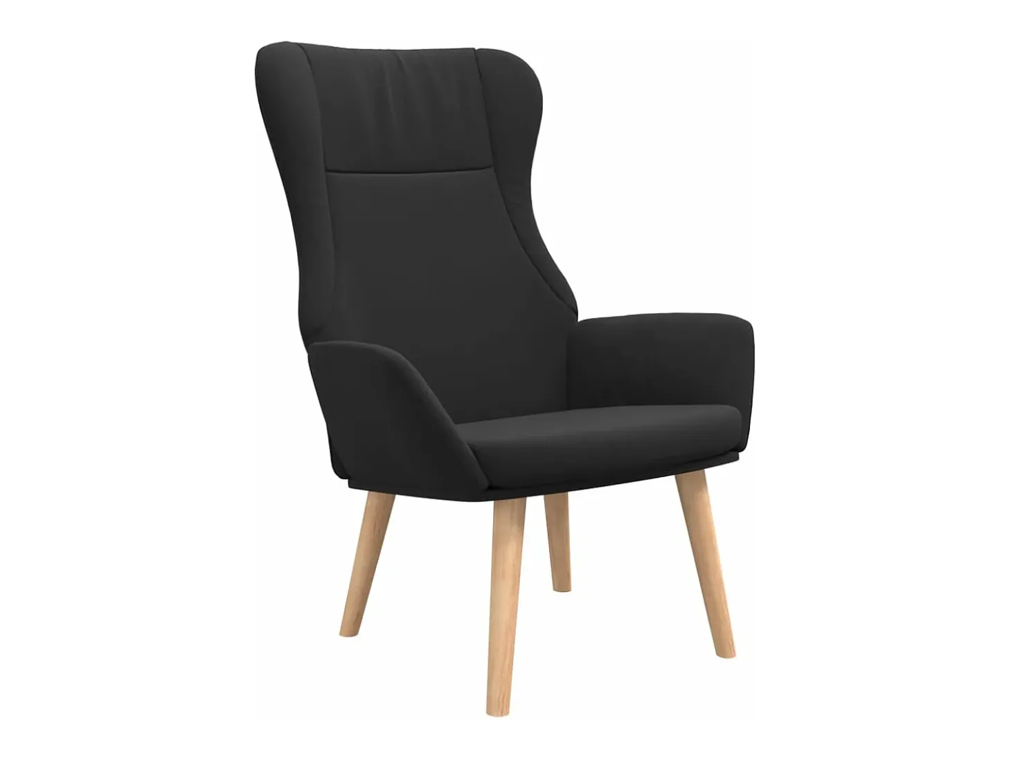 Sillón de relax de tela negro