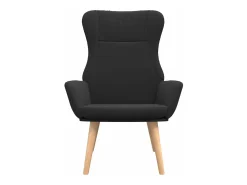 Sillón de relax de tela negro
