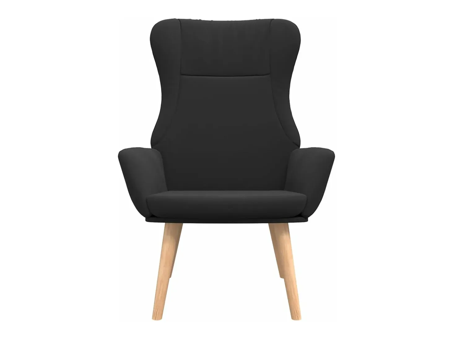 Sillón de relax de tela negro