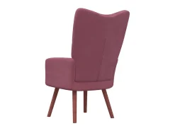 Sillón de relax de terciopelo rosa ES38142