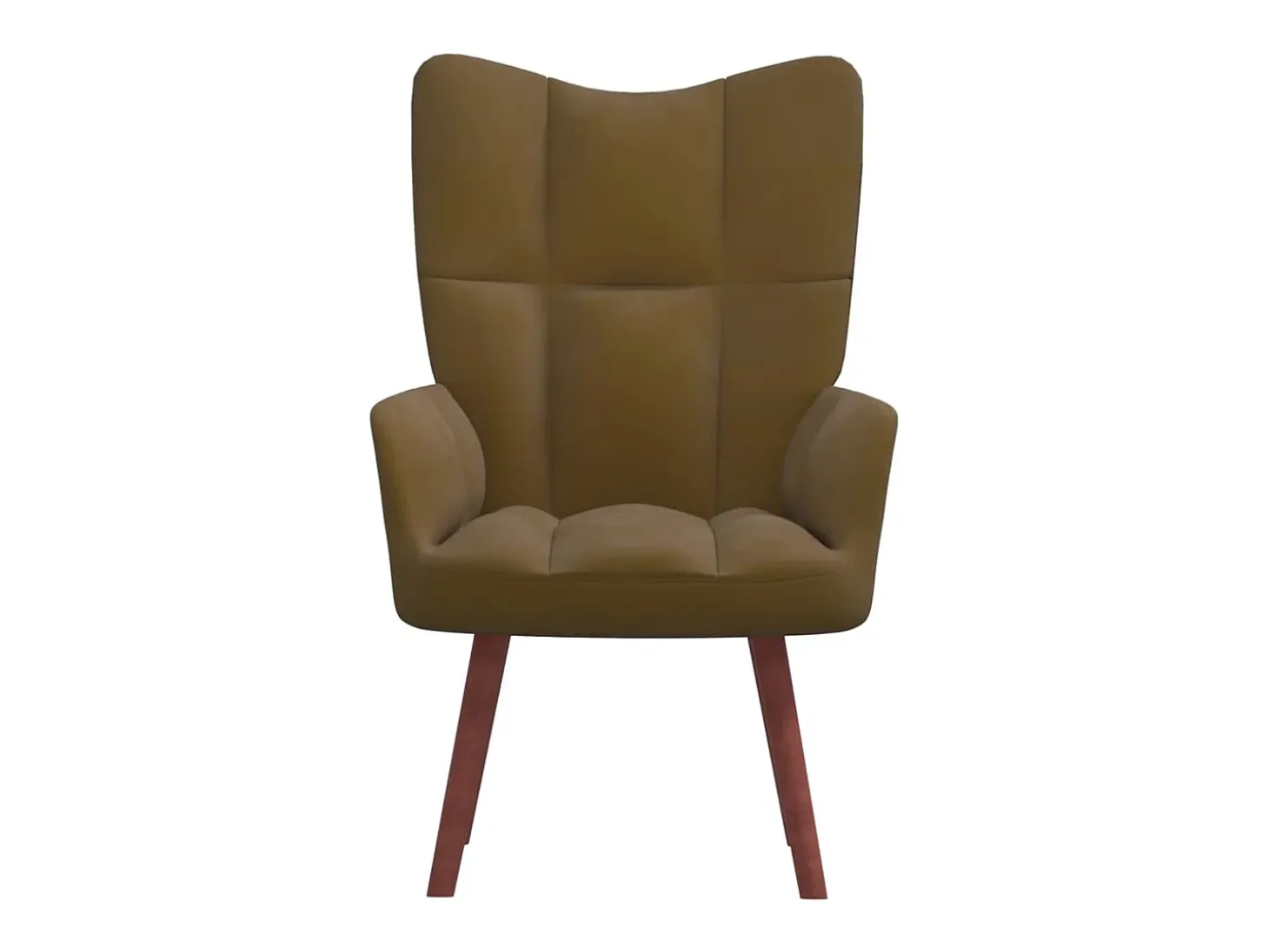 Sillón de relax de terciopelo marrón