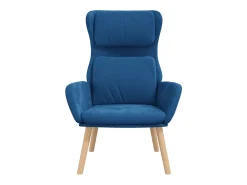 Sillón de relax de terciopelo azul