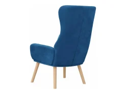 Sillón de relax de terciopelo azul