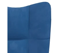 Sillón de relax de terciopelo azul