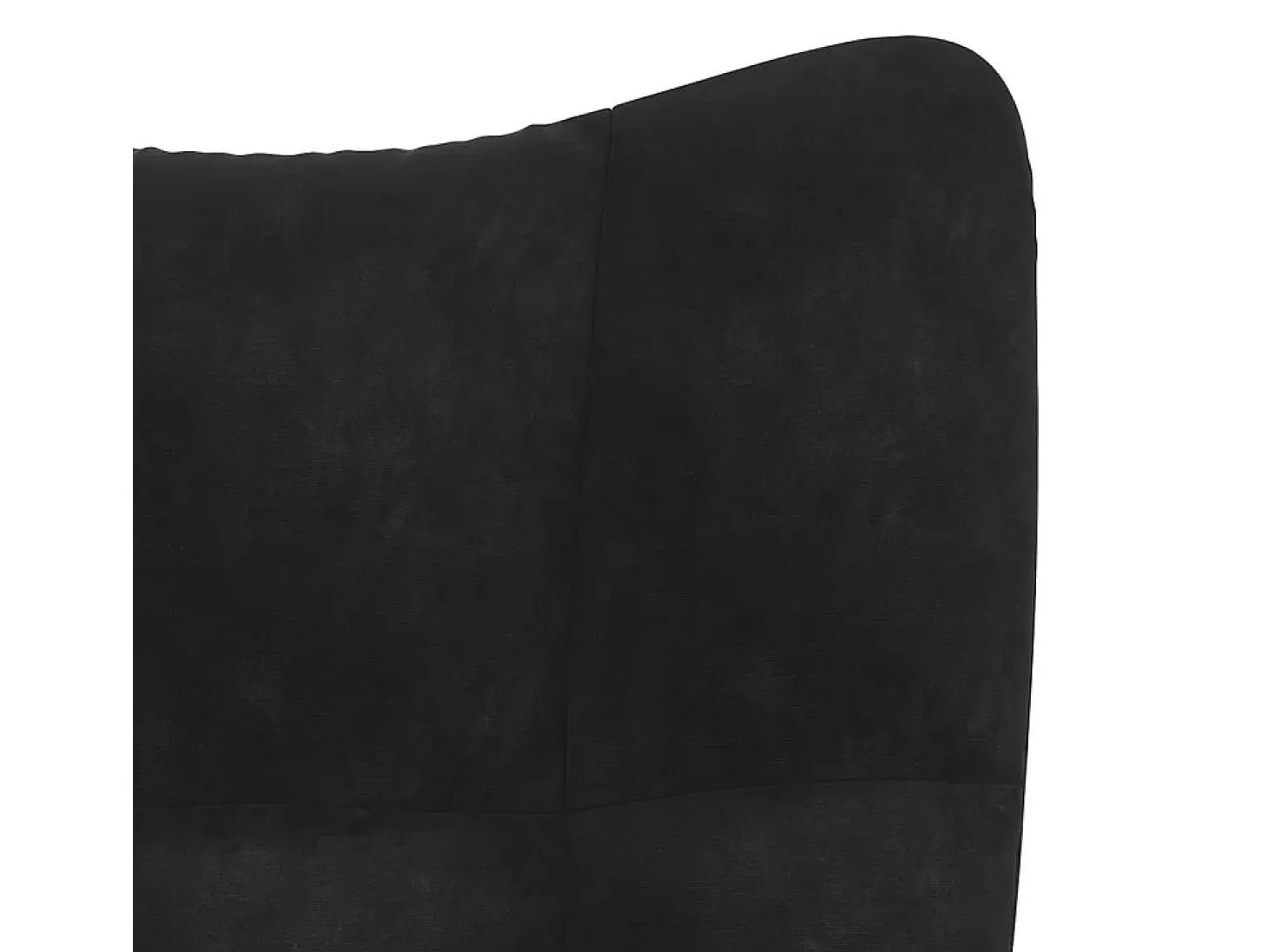 Sillón de relax de terciopelo negro