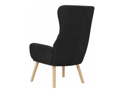 Sillón de relax de terciopelo negro