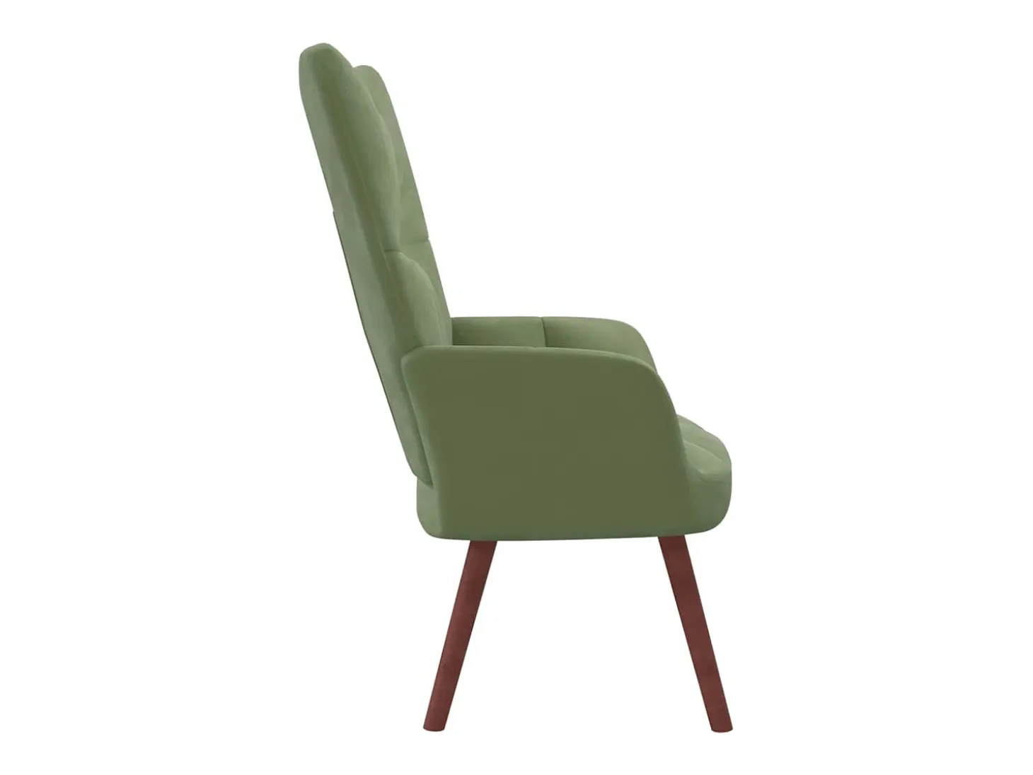 Sillón de relax de terciopelo verde claro