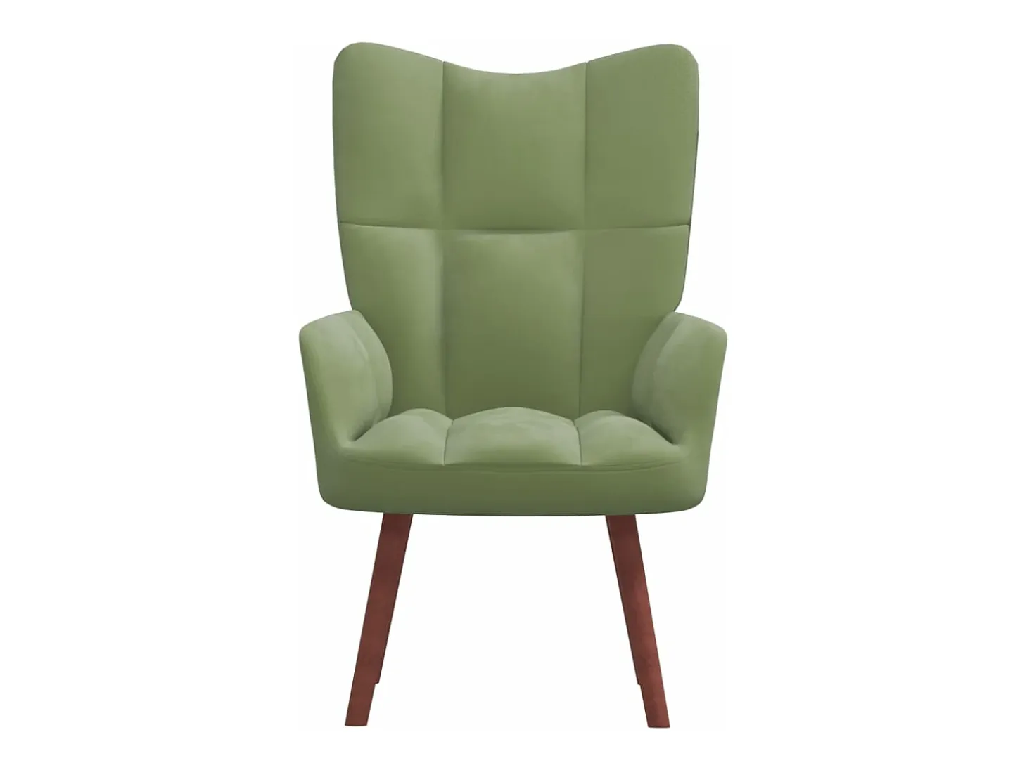 Sillón de relax de terciopelo verde claro
