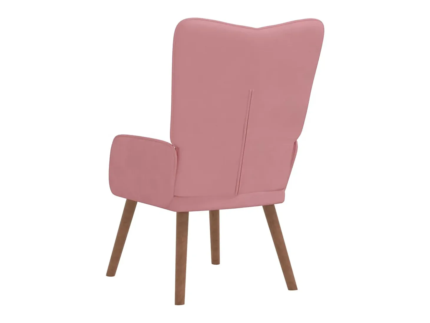 Sillón de relax de terciopelo rosa