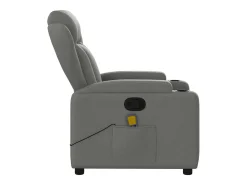 Sillón de salón | Silla | Sillón de masaje reclinable de tela gris oscuro SHL3764