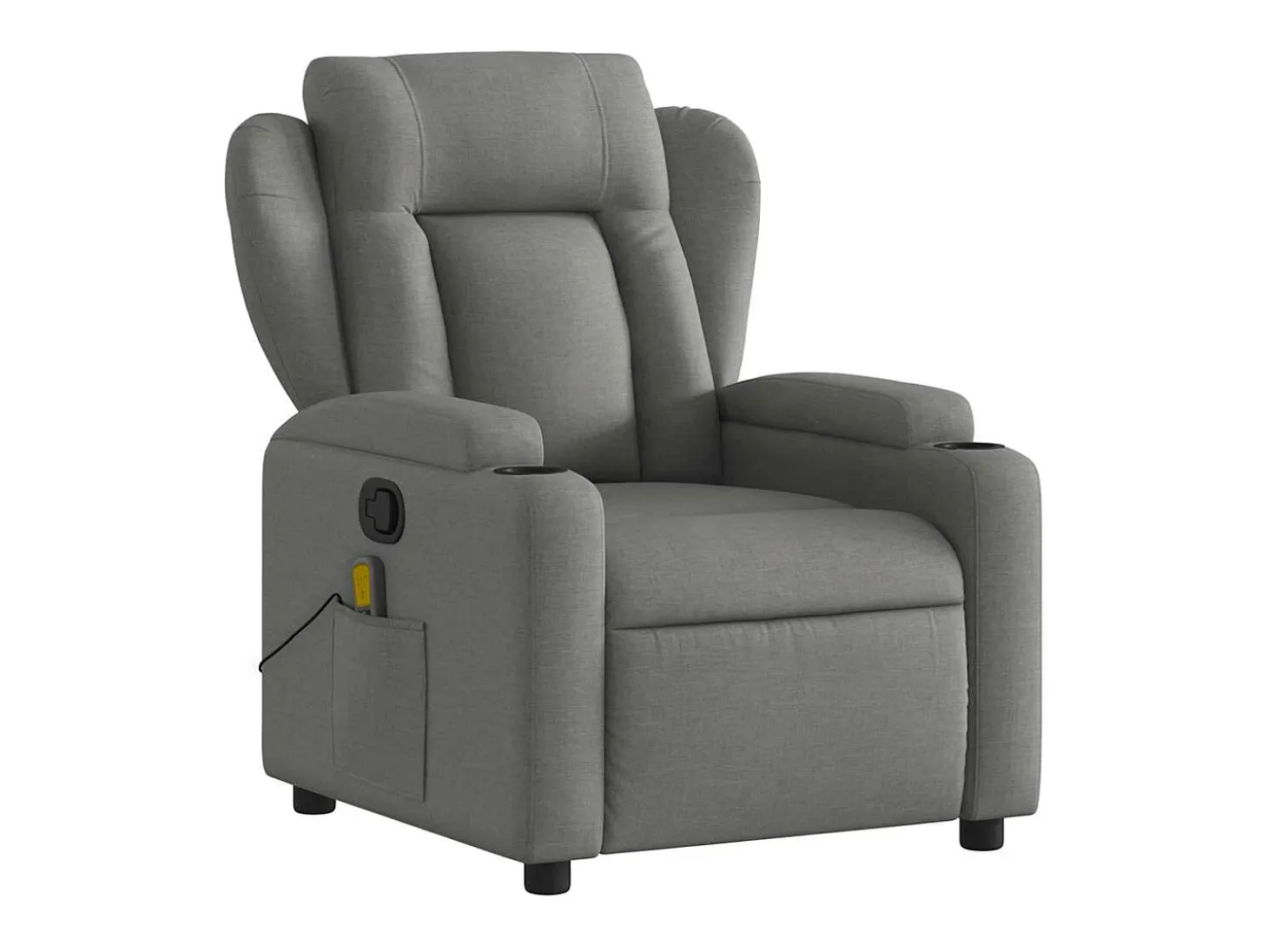Sillón de salón | Silla | Sillón de masaje reclinable de tela gris oscuro SHL3764