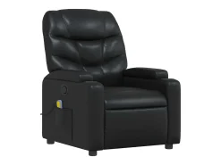 Sillón de salón | Silla | Sillón de masaje reclinable cuero sintético negro SHL3434