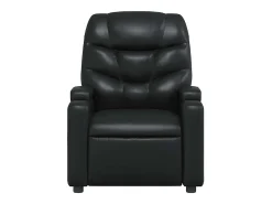 Sillón de salón | Silla | Sillón de masaje reclinable cuero sintético negro SHL3434