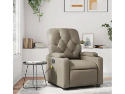 Sillón de salón | Silla | Sillón de masaje reclinable cuero sintético color capuchino SHL6533