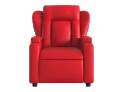 Sillón de salón | Silla | Sillón de masaje reclinable cuero sintético rojo SHL5160