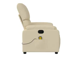 Sillón de salón | Silla | Sillón de masaje reclinable de tela crema SHL8021