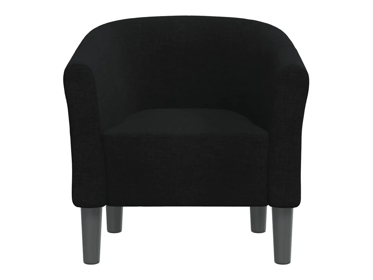 Sillón de salón | Silla de relax | Sillón de tela negra SHL9873