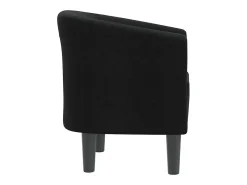Sillón de salón | Silla de relax | Sillón de tela negra SHL9873
