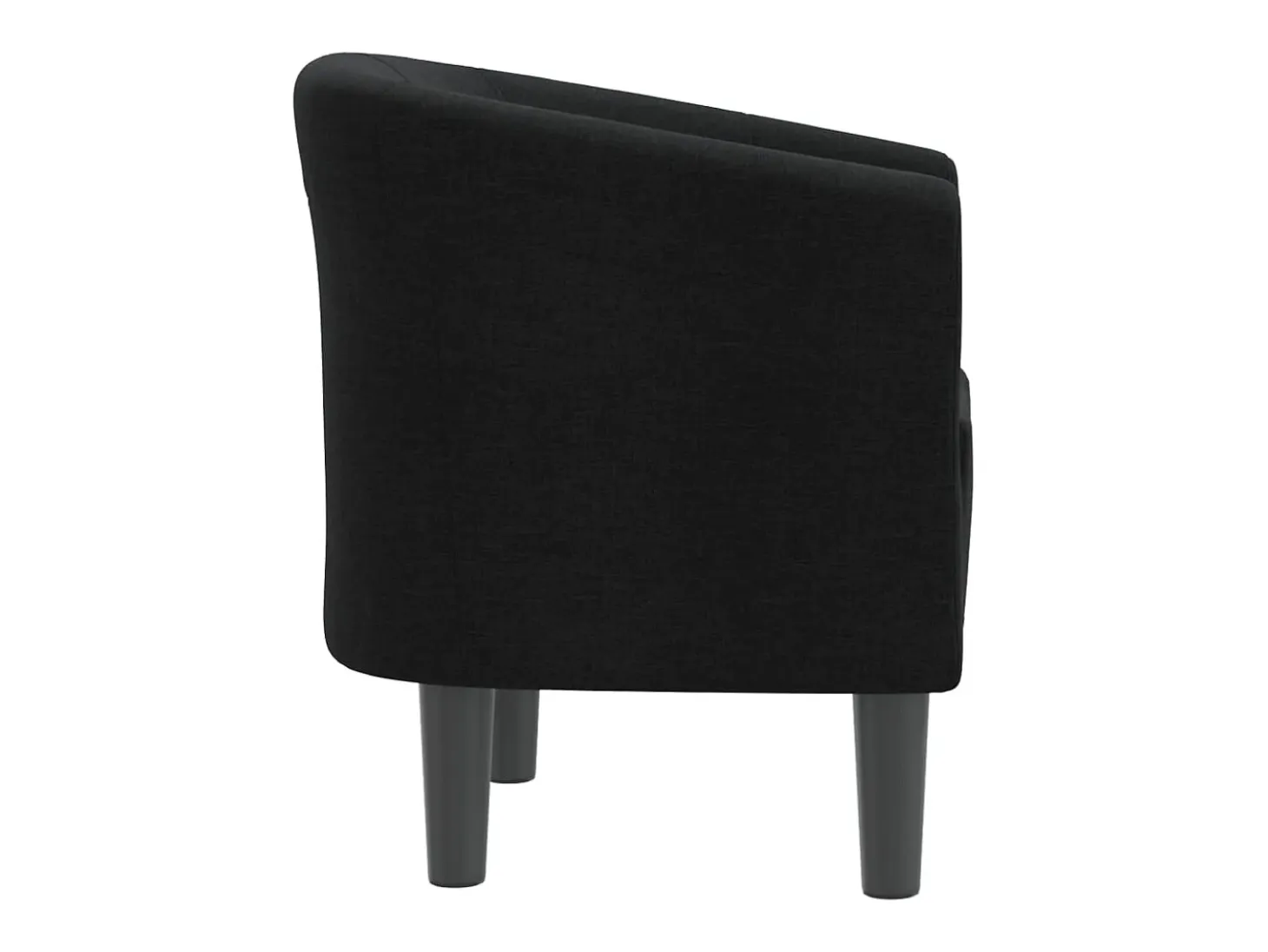 Sillón de salón | Silla de relax | Sillón de tela negra SHL9873