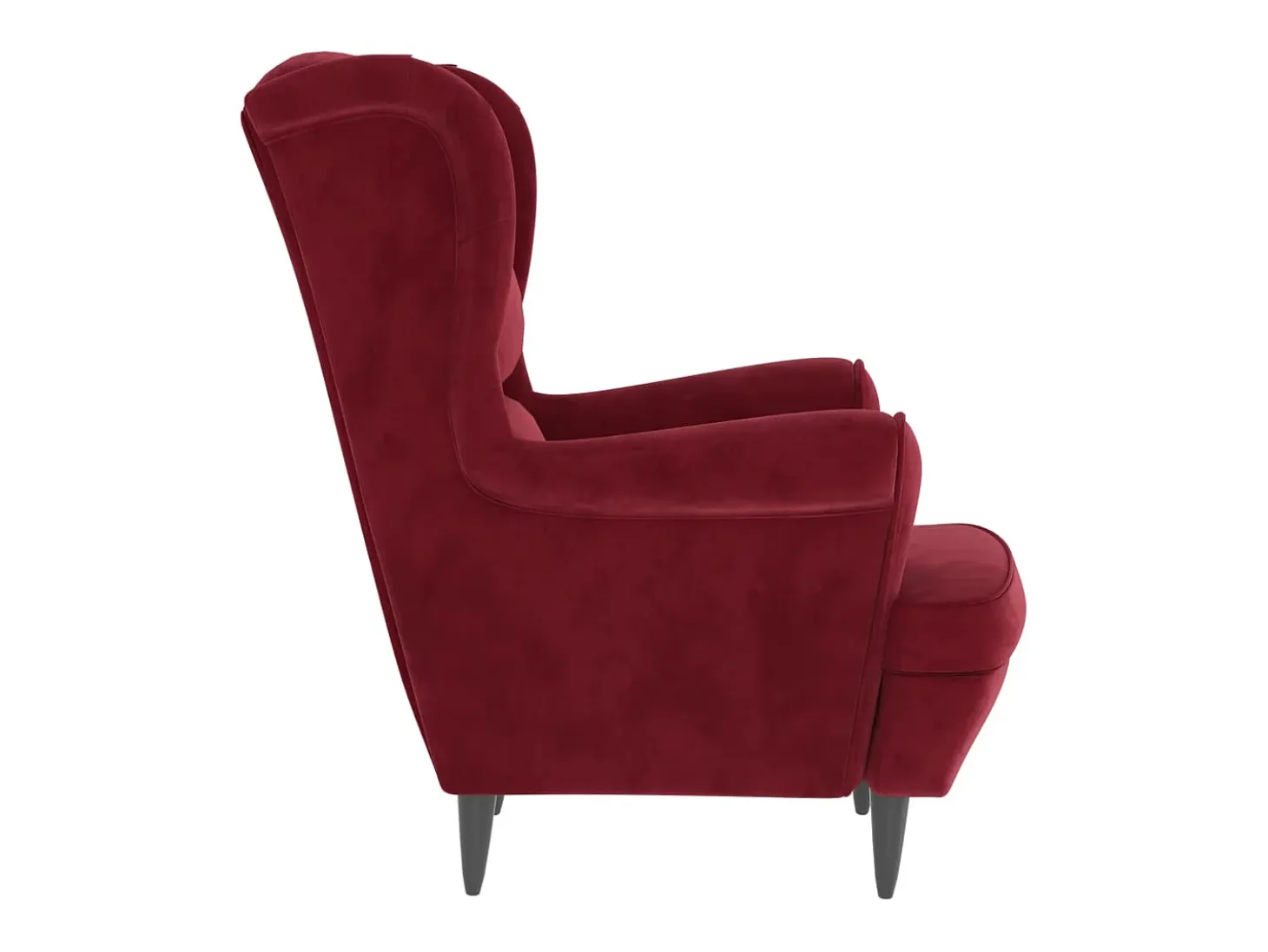Sillón de salón | Silla de relax | Sillón de tela color vino SHL5494