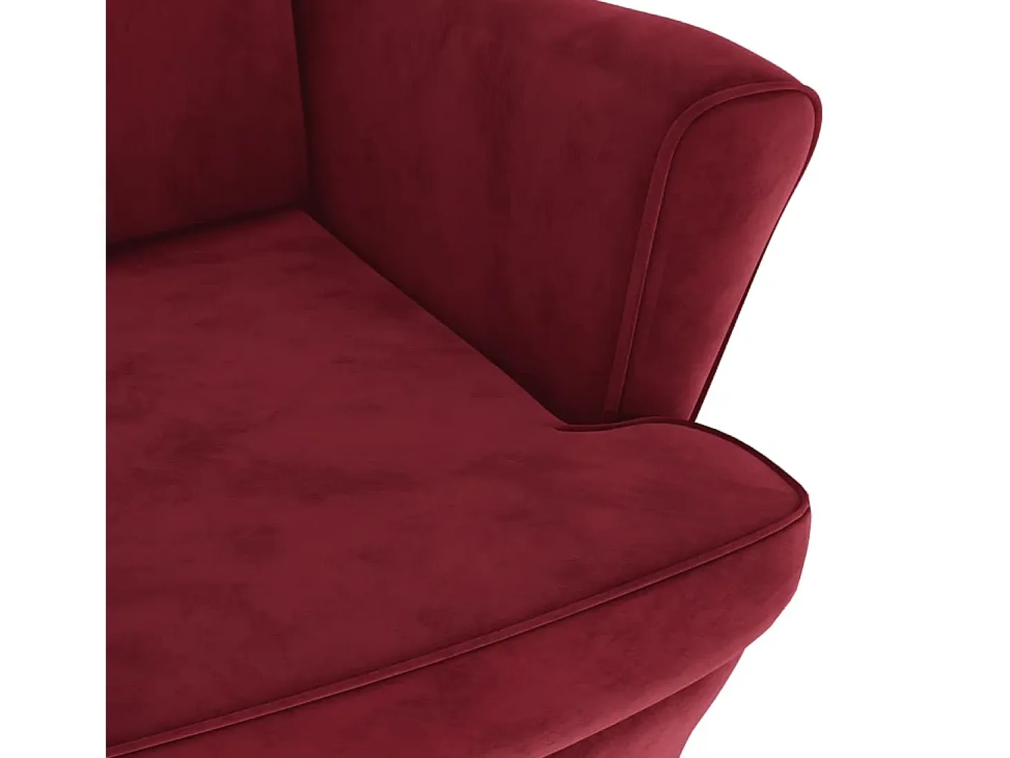 Sillón de salón | Silla de relax | Sillón de tela color vino SHL5494