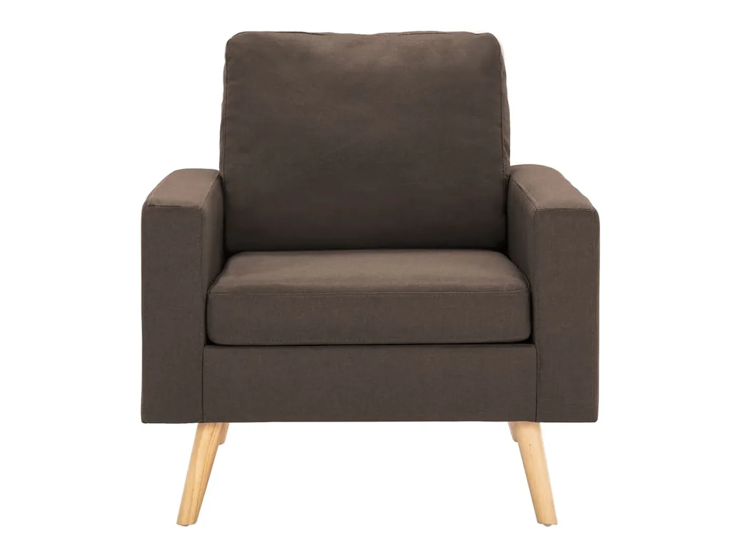 Sillón de salón | Silla de relax | Sillón de tela marrón SHL8023