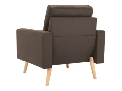 Sillón de salón | Silla de relax | Sillón de tela marrón SHL8023