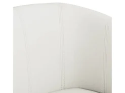 Sillón de salón cuero sintético blanco SHL4008