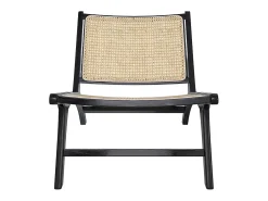 Sillón de teca negra y ratán natural - Kilka