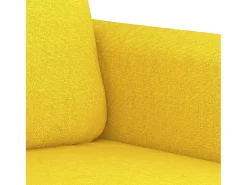 Sillón de tela amarillo claro 60 cm