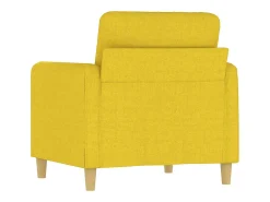 Sillón de tela amarillo claro 60 cm