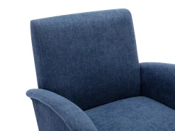 Sillón de tela azul estilo contemporáneo MAZARONE