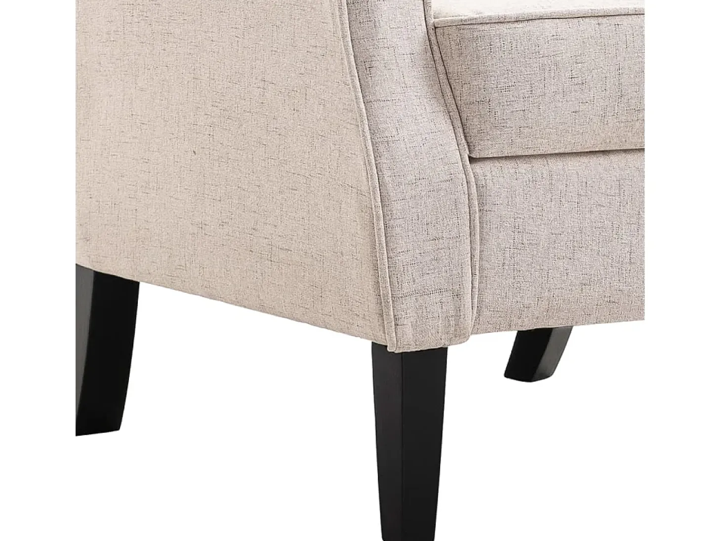 Sillón de tela beige