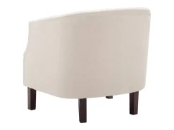 Sillón de tela beige