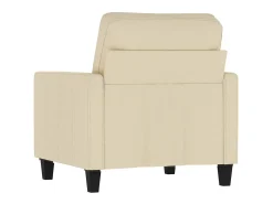 Sillón de tela color crema 60 cm