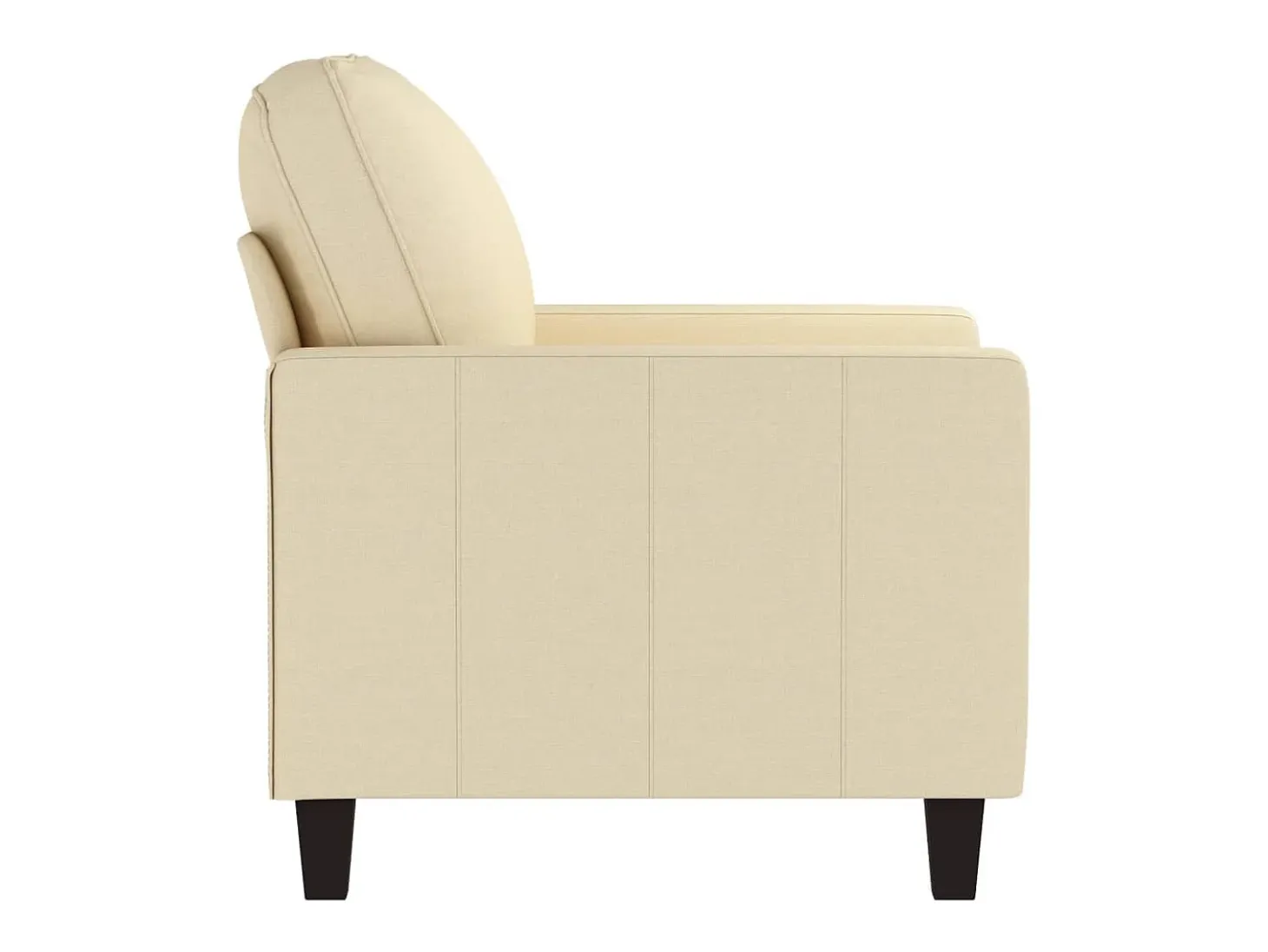 Sillón de tela color crema 60 cm