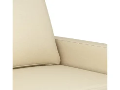 Sillón de tela color crema 60 cm