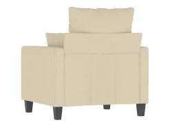 Sillón de tela color crema 60 cm