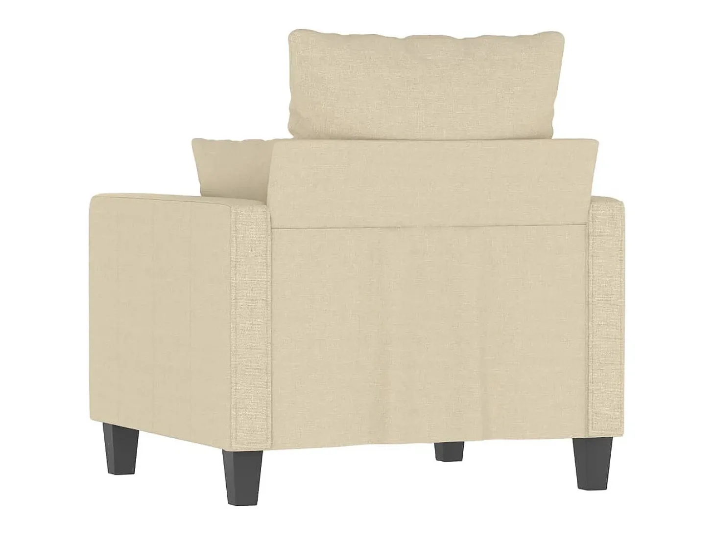 Sillón de tela color crema 60 cm
