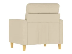 Sillón de tela color crema 60 cm