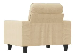 Sillón de tela color crema 60 cm