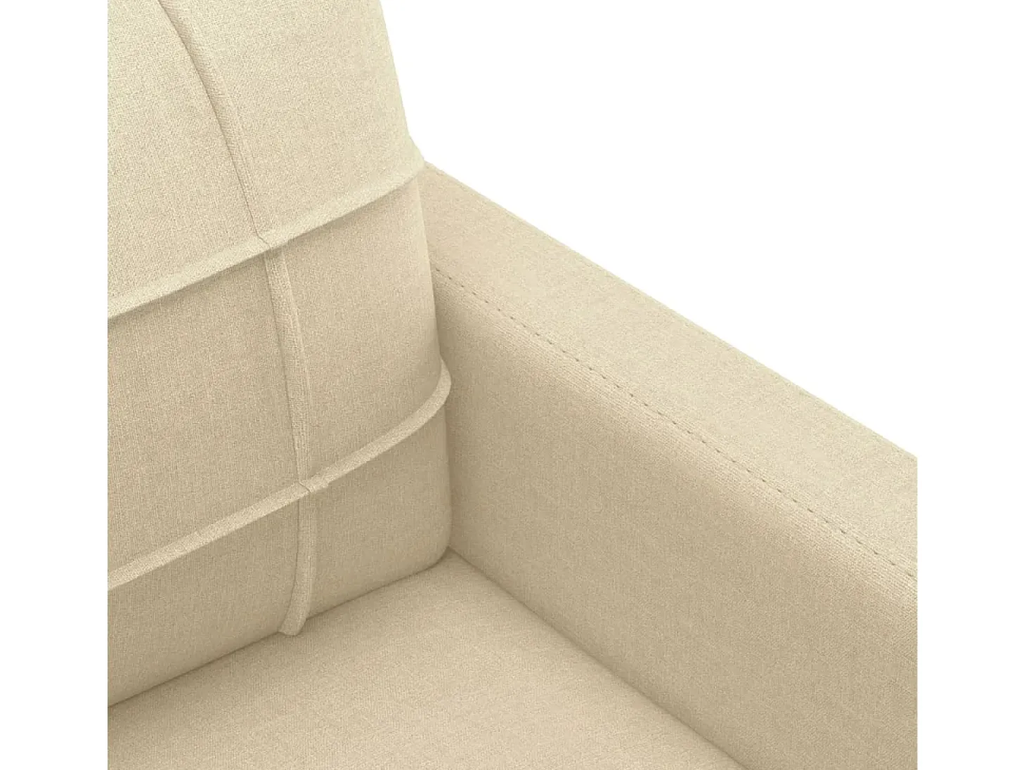 Sillón de tela color crema 60 cm