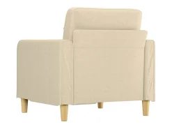Sillón de tela color crema 60 cm