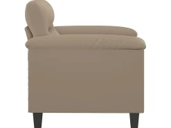 Sillón de tela de microfibra gris taupé 60 cm