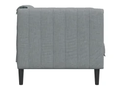 Sillón de tela gris claro