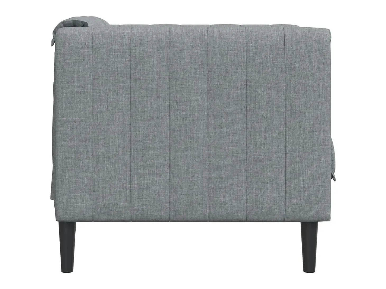 Sillón de tela gris claro
