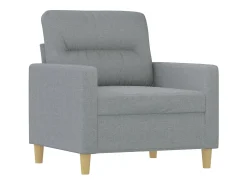 Sillón de tela gris claro 60 cm