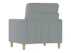 Sillón de tela gris claro 60 cm