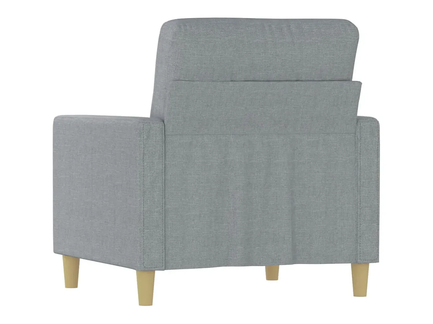 Sillón de tela gris claro 60 cm