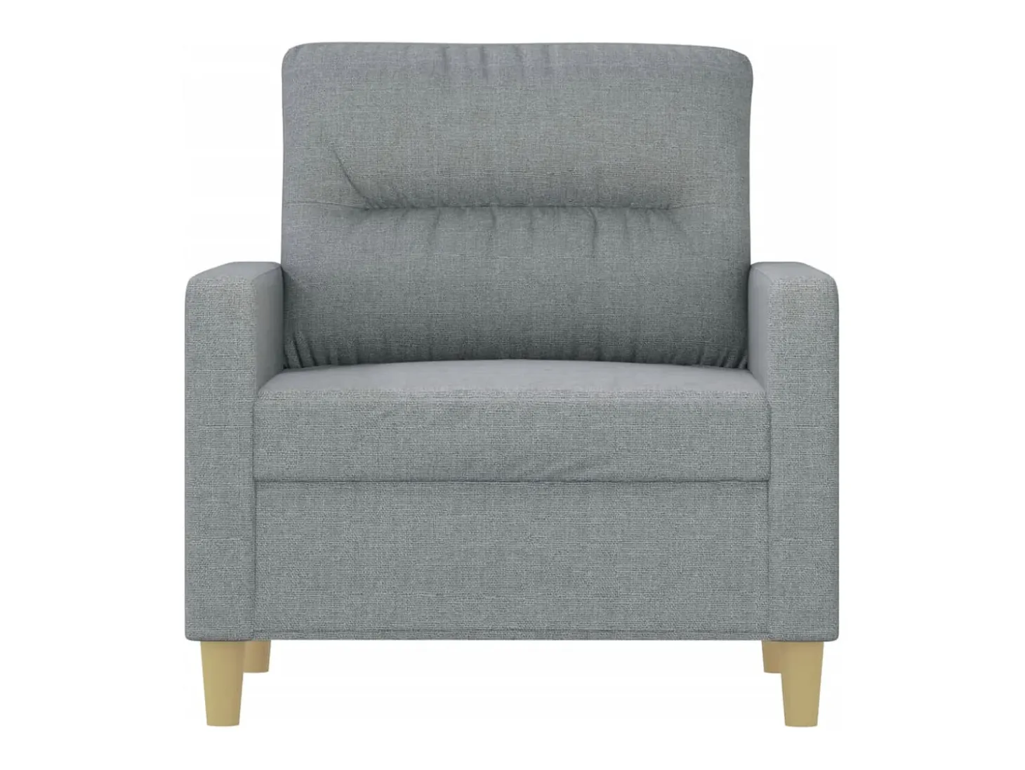 Sillón de tela gris claro 60 cm